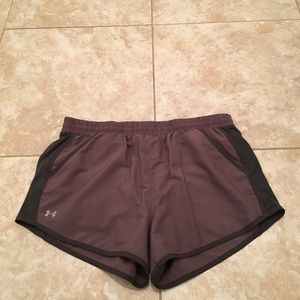Under Armour fly by shorts.